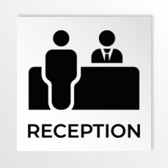 Reception v4 in alluminio composito da parete