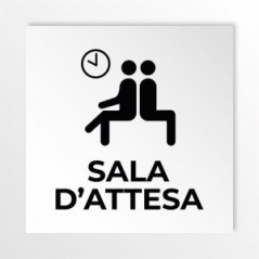 Sala d'attesa v2 in alluminio composito da parete