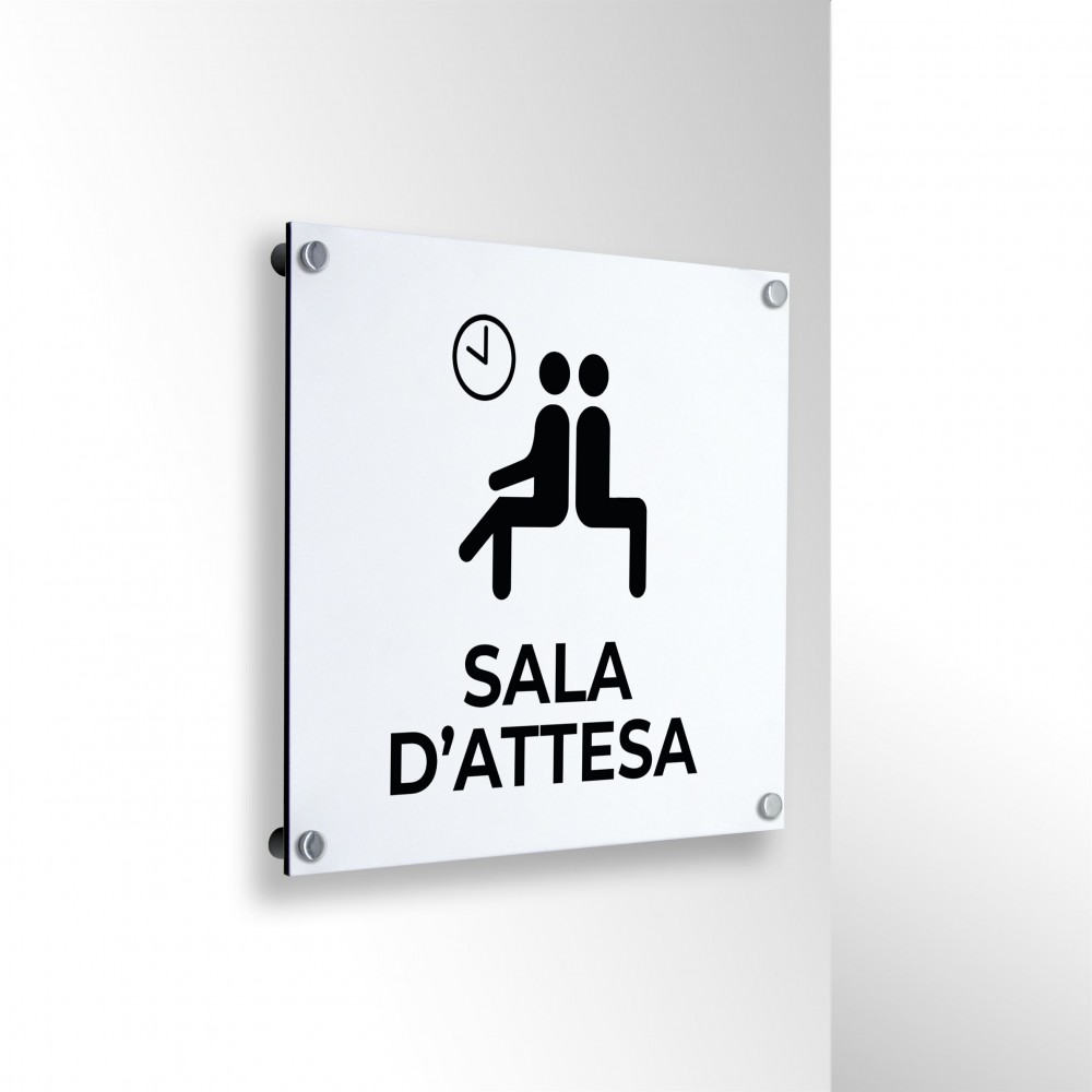 Sala d'attesa v2 in alluminio composito da parete