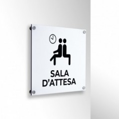 Sala d'attesa v2 in alluminio composito da parete