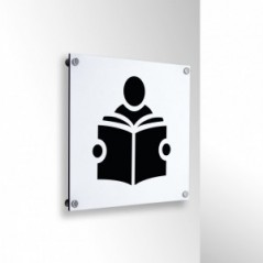 Sala lettura v2 in alluminio composito da parete