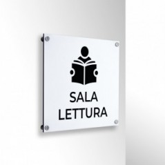 Sala lettura v3 in alluminio composito da parete