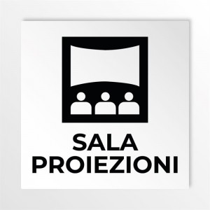 Sala proiezioni v2 in alluminio composito da parete