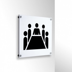 Sala riunioni v1 in alluminio composito da parete