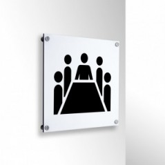 Sala riunioni v1 in alluminio composito da parete