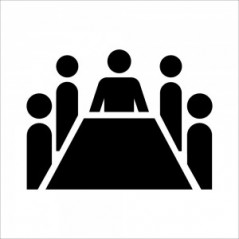 Sala riunioni v1 in alluminio composito da parete