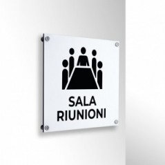 Sala riunioni v2 in alluminio composito da parete