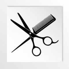 Salone barba e capelli v1 in alluminio composito da parete