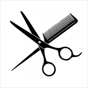 Salone barba e capelli v1 in alluminio composito da parete