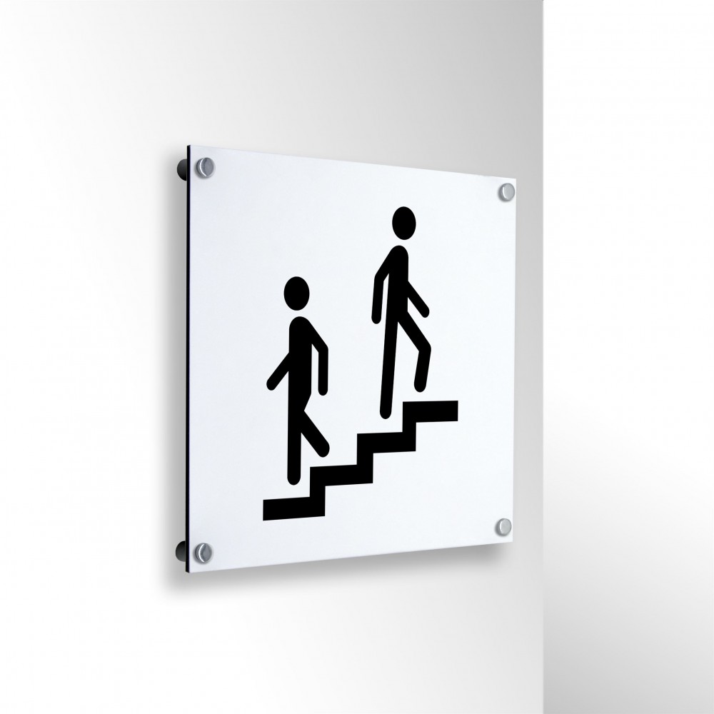 Scala in alluminio composito da parete