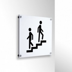 Scala in alluminio composito da parete