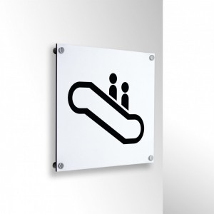 Scale mobili in alluminio composito da parete