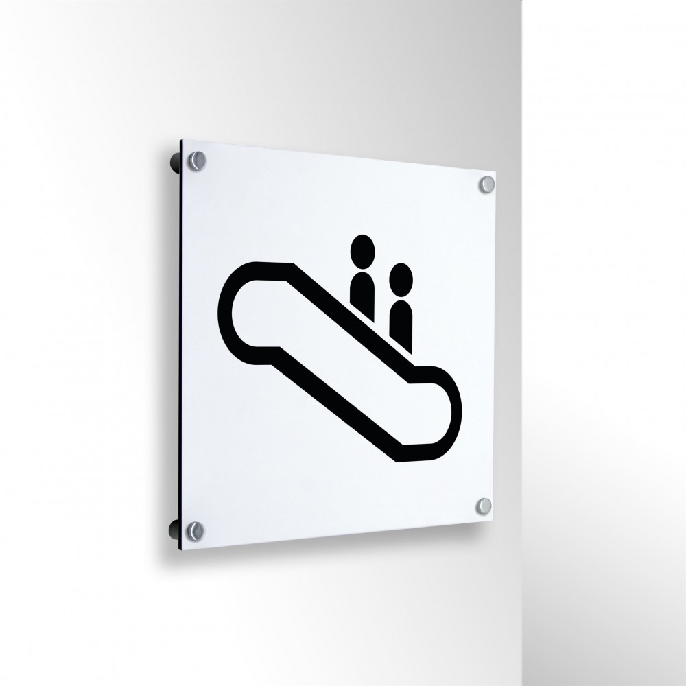 Scale mobili in alluminio composito da parete