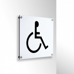 Toilette disabili in alluminio composito da parete