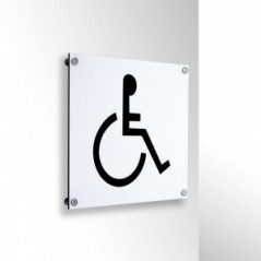 Toilette disabili in alluminio composito da parete