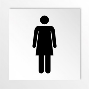 Toilette donne v1 in alluminio composito da parete