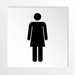 Toilette donne v1 in alluminio composito da parete