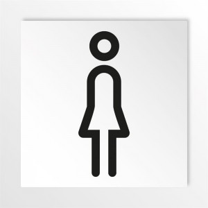 Toilette donne v3 in alluminio composito da parete