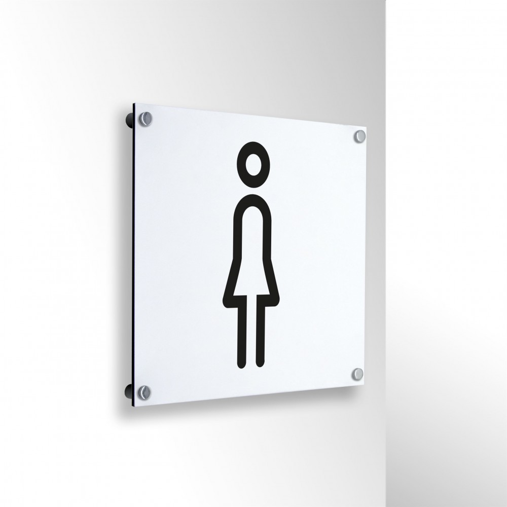 Toilette donne v3 in alluminio composito da parete