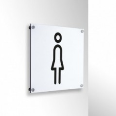 Toilette donne v3 in alluminio composito da parete
