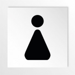 Toilette donne v4 in alluminio composito da parete