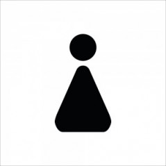 Toilette donne v4 in alluminio composito da parete