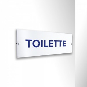 Toilette lungo v2 in alluminio composito da parete