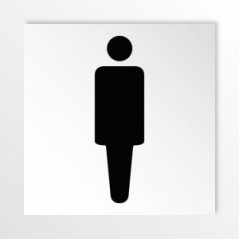 Toilette uomini v2 in alluminio composito da parete