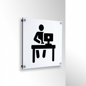 Uffici v1 in alluminio composito da parete