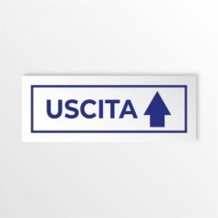 Uscita freccia alto v4 in alluminio composito da parete