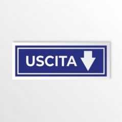 Uscita freccia basso v2 in alluminio composito da parete