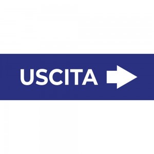 Uscita freccia destra v1 in alluminio composito da parete