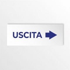 Uscita freccia destra v3 in alluminio composito da parete