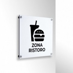 Zona ristoro V3 in alluminio composito da parete