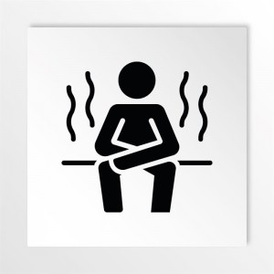 Zona sauna v1 in alluminio composito da parete