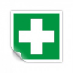 V Safety First Aid Post – Paesaggio 300 x 100 mm – 2 mm super resistente plastica rigida segnale di sicurezza