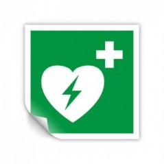 Defibrillatore automatico esterno PVC adesivo da parete - E010