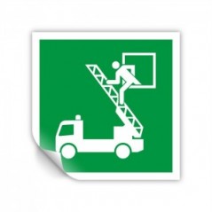 Finestra di emergenza PVC adesivo da parete - E017