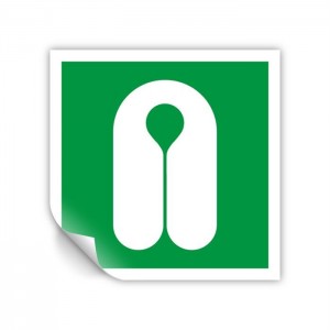 Giubbotto di salvataggio PVC adesivo da parete - E044