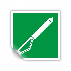 Lanciasagole PVC adesivo da parete - E050