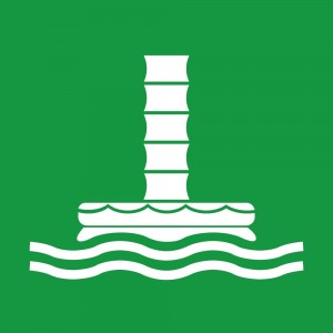 Condotto di evacuazione marina PVC adesivo da parete - E055