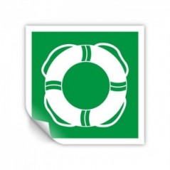 Mezzi di salvataggio in acqua PVC adesivo da parete - E061