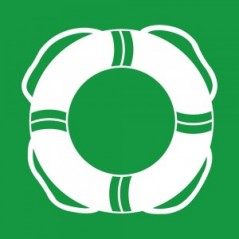 Mezzi di salvataggio in acqua PVC adesivo da parete - E061