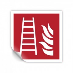 Scala antincendio PVC adesivo da parete - F003