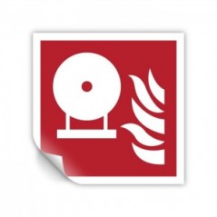 Estintore fisso PVC adesivo da parete - F013