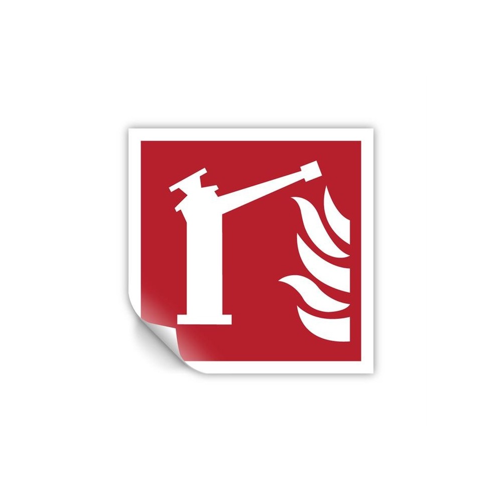 Spingarda antincendio PVC adesivo da parete - F015