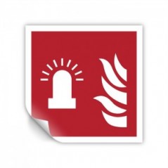 Luce lampeggiante allarme antincendio PVC adesivo da parete - F018