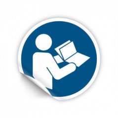 Leggere il manuale di istruzioni PVC adesivo da parete - M002