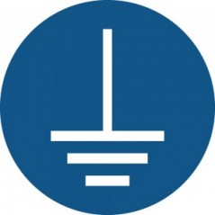 Messa a terra obbligatoria PVC adesivo da parete - M005