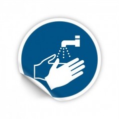Lavarsi le mani PVC adesivo da parete - M011
